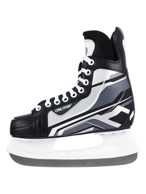 Коньки хоккейные 225L, искусственная кожа, размер 38