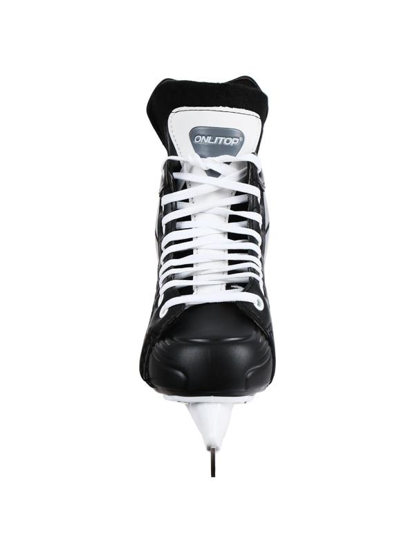 Коньки хоккейные 225L, искусственная кожа, размер 38