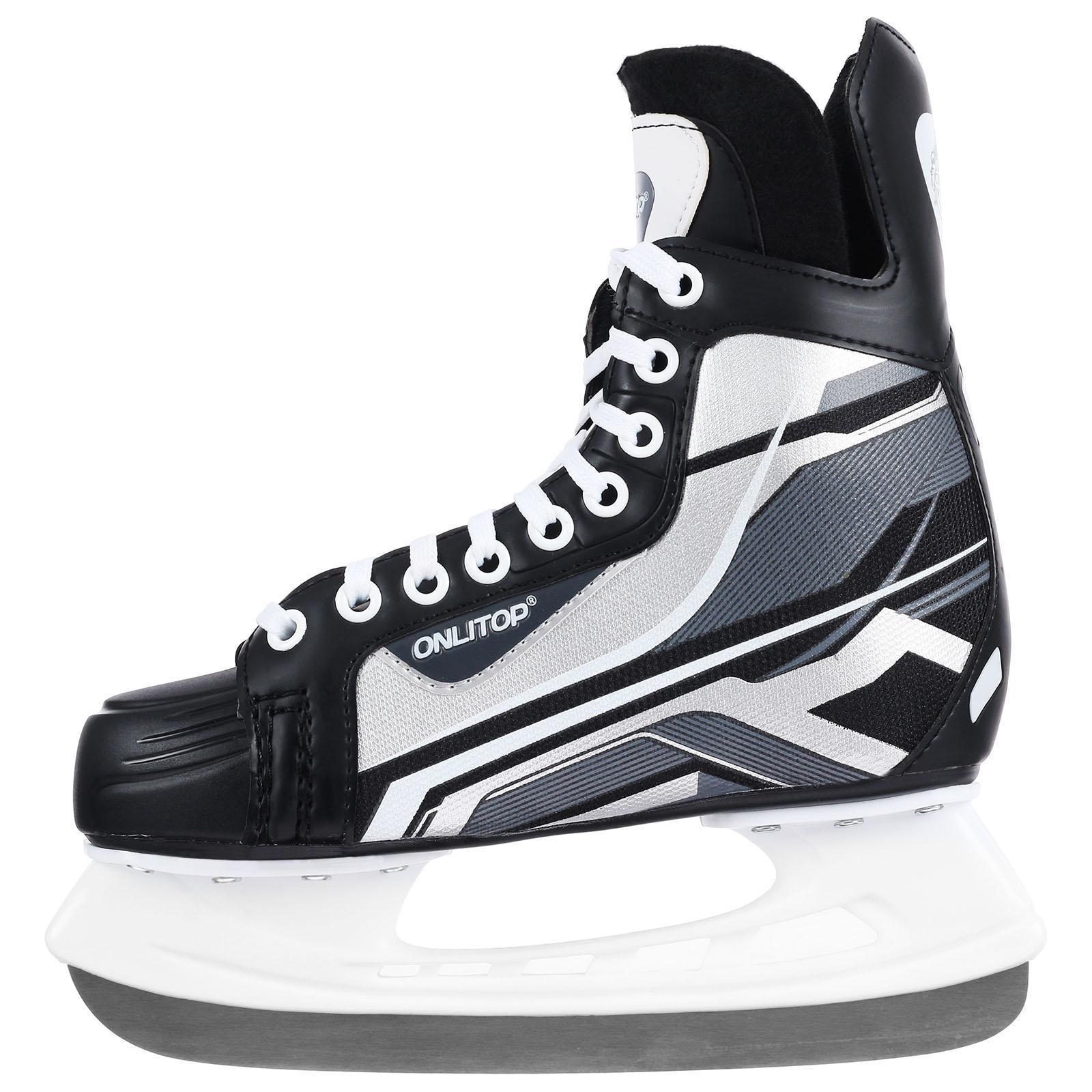 Коньки хоккейные 225L, искусственная кожа, размер 39