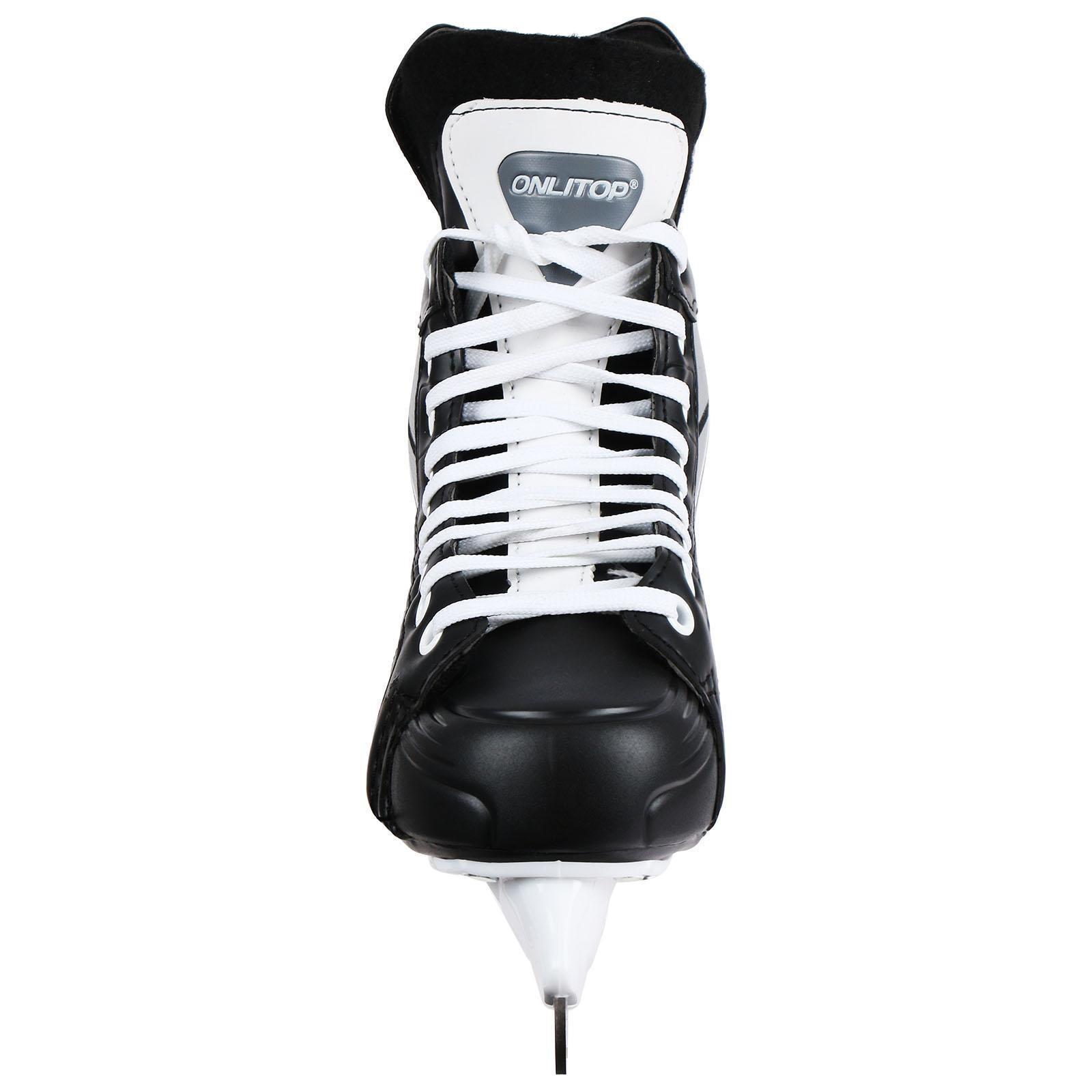 Коньки хоккейные 225L, искусственная кожа, размер 39