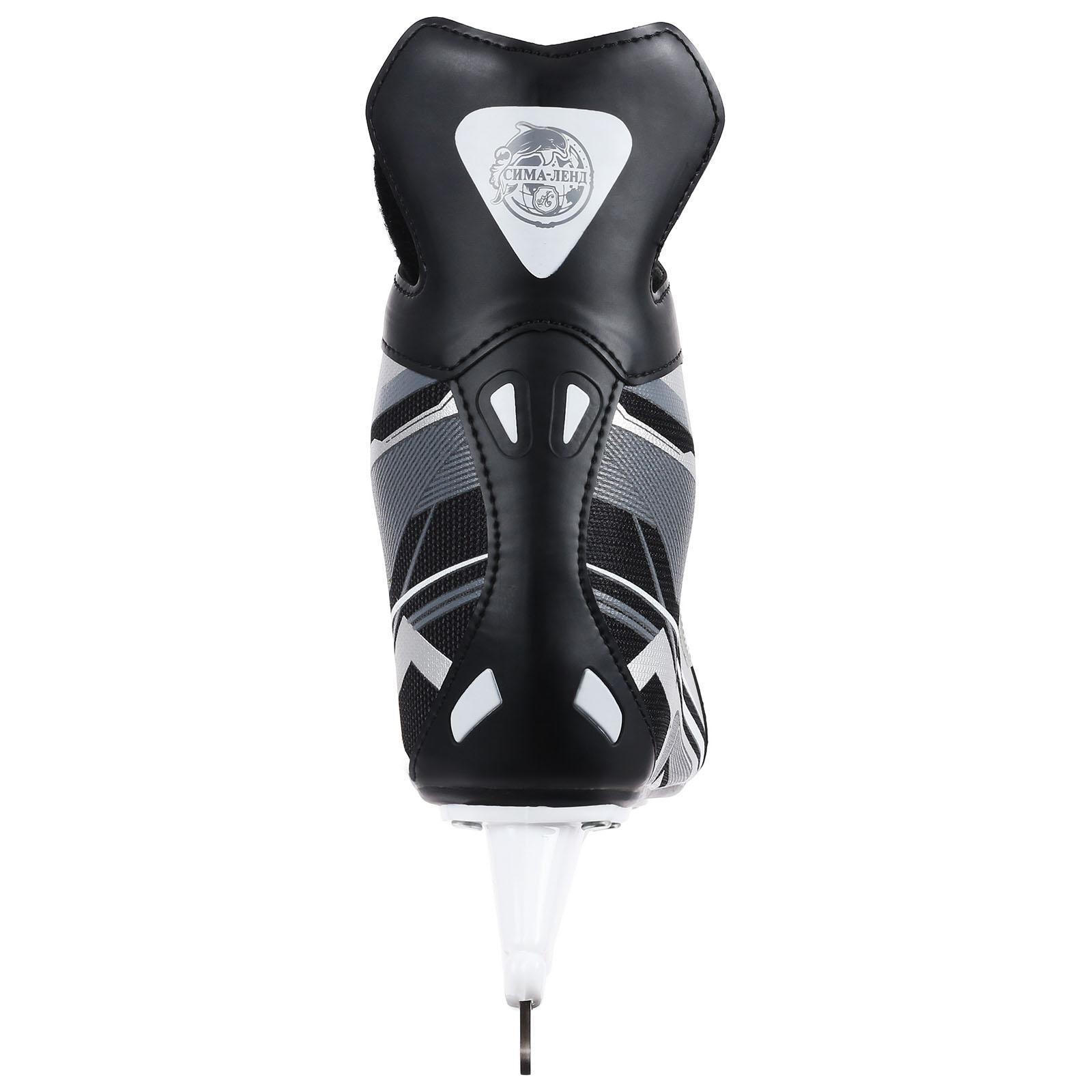 Коньки хоккейные 225L, искусственная кожа, размер 39