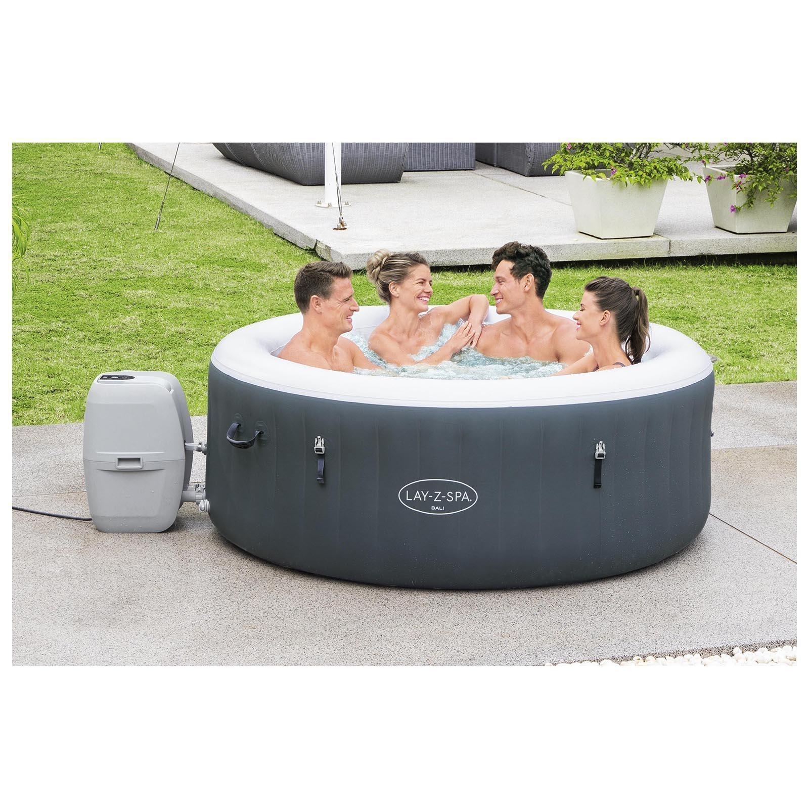 SPA бассейн Bali AirJet, 180 x 66 см, фильтр-насос, тент, дозатор для химии, аэромассаж, 60009 Bestway