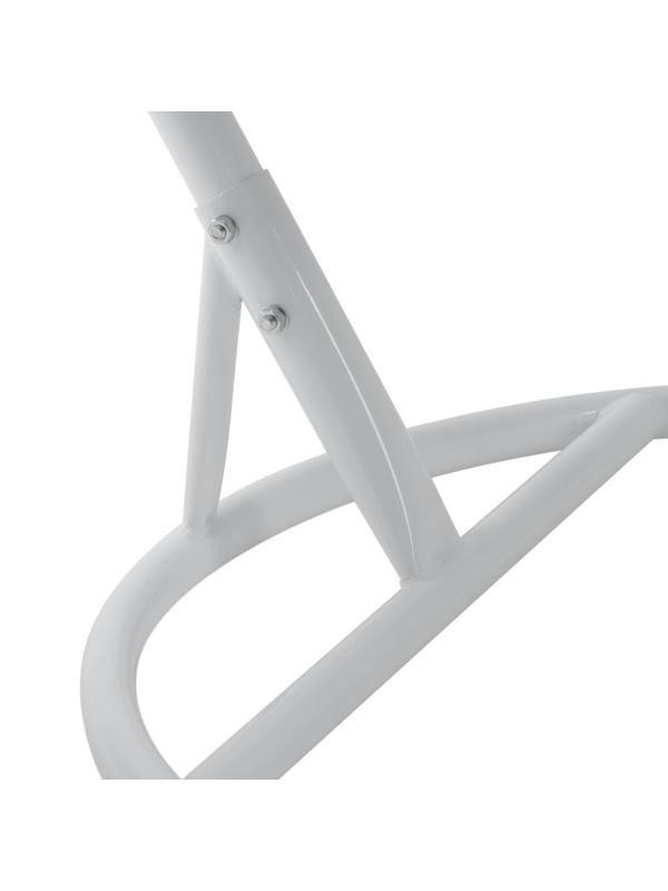 Подвесное кресло КОКОН «Капля» зелёная подушка, стойка