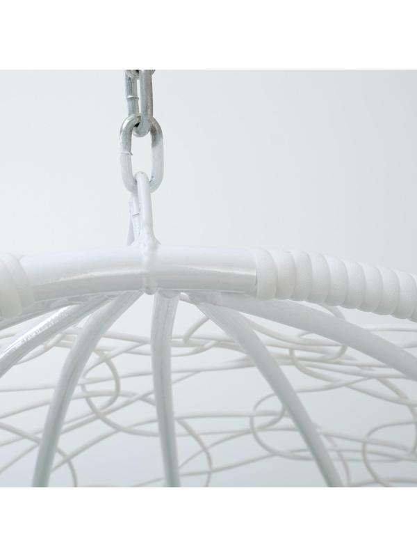 Подвесное кресло КОКОН «Капля» зелёная подушка, стойка