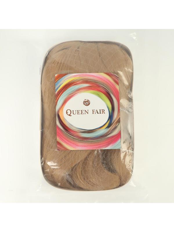 Парик искусственный, с чёлкой, имитация кожи, 60 см, цвет блонд