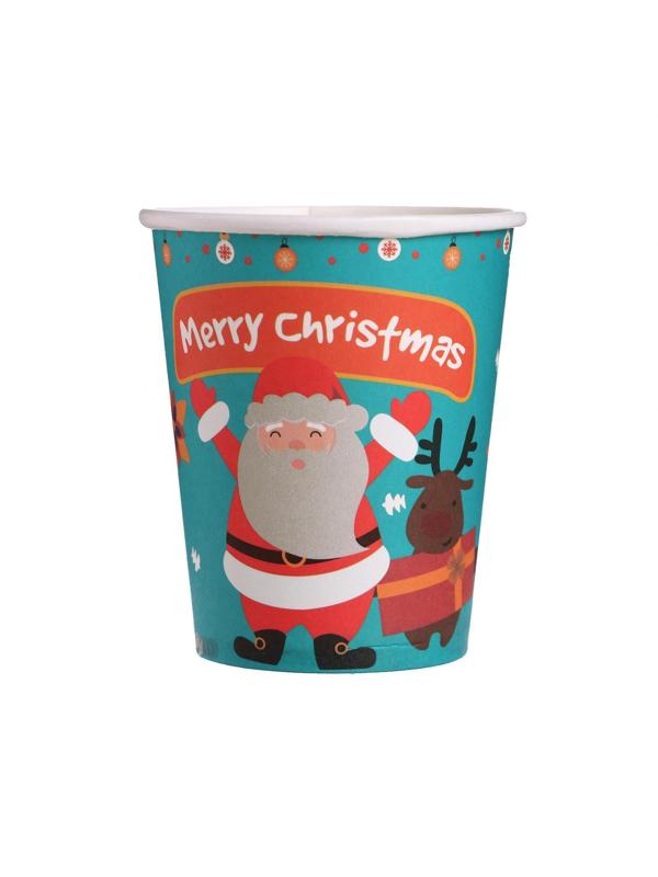 Стаканы бумажные «Дед Мороз», набор 6 шт.