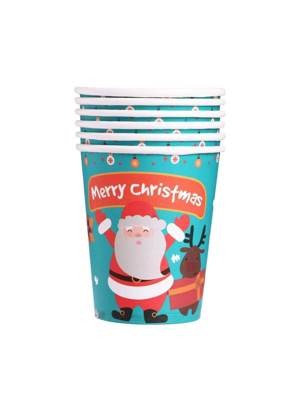 Стаканы бумажные «Дед Мороз», набор 6 шт.