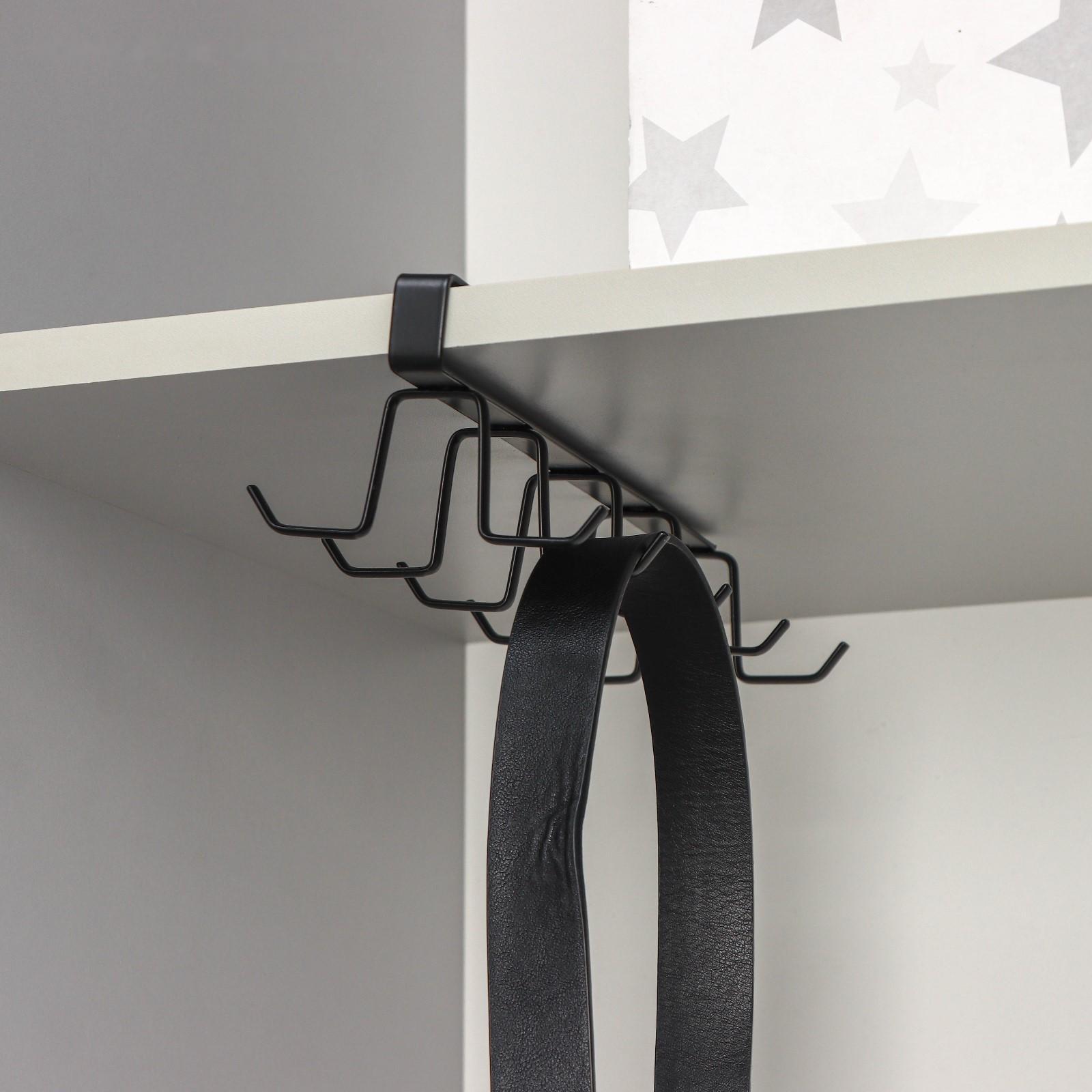 Держатель для кружек подвесной Доляна, на 10 предметов, цвет чёрный