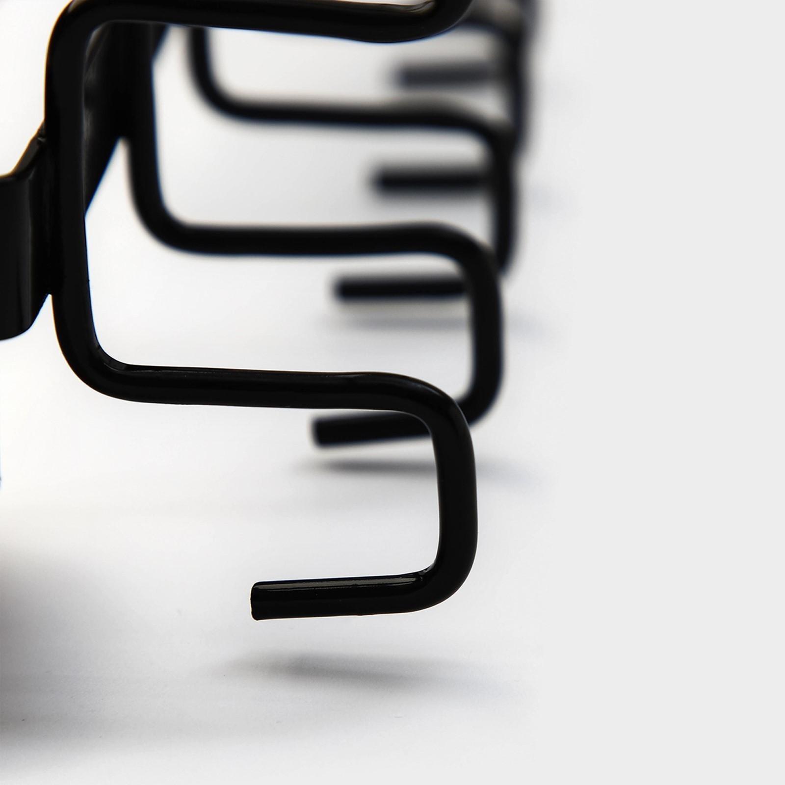 Держатель для кружек подвесной Доляна, на 10 предметов, цвет чёрный