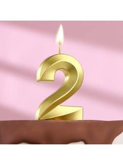 Свеча в торт на шпажке «‎Грань», цифра 