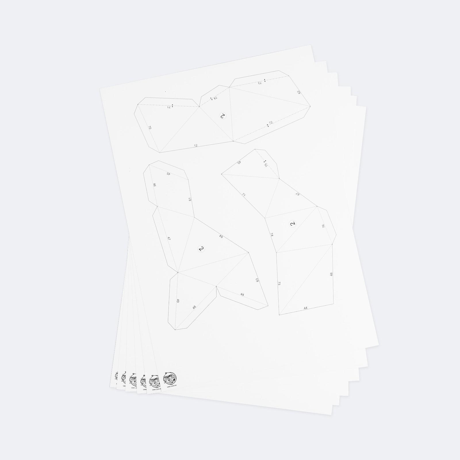 Набор для создания полигональной фигуры «Новогодняя шапка», 32.5 х 44 см