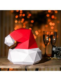 Набор для создания полигональной фигуры «Новогодняя шапка», 32.5 х 44 см