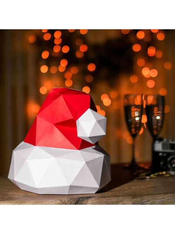 Набор для создания полигональной фигуры «Новогодняя шапка», 32.5 х 44 см