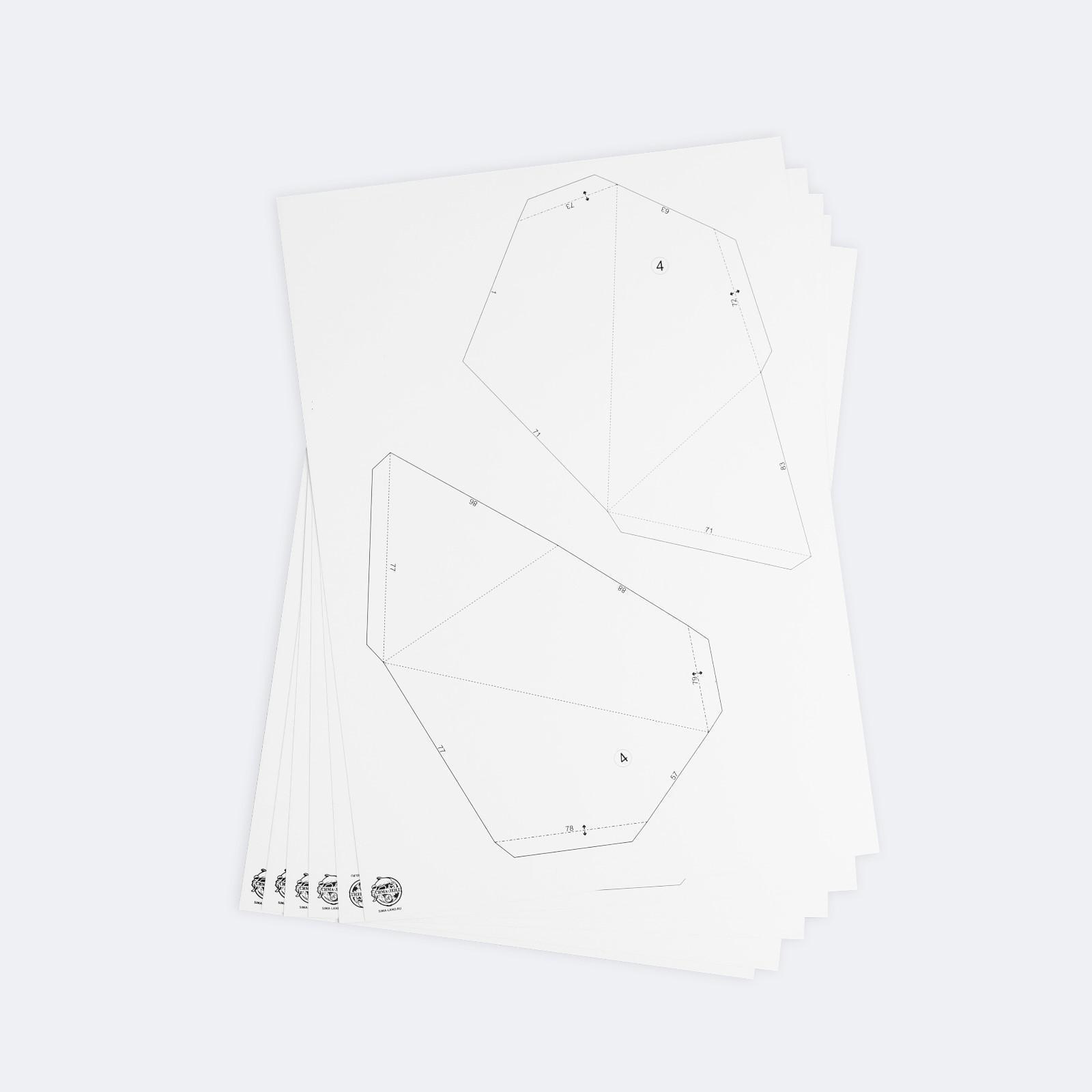 Набор для создания полигональной фигуры «Ёлочка», 32.5 х 44 см