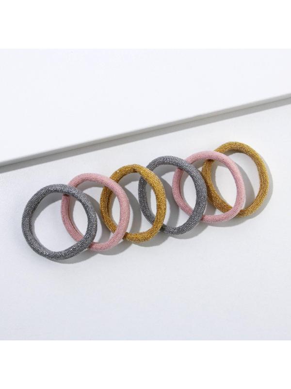 Резинки для волос (6 шт.) «Shine in the New Year», набор, d= 4 см.