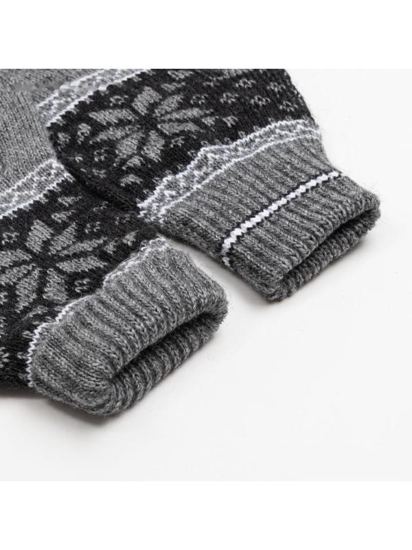 Перчатки женские , цвет серый, размер 18