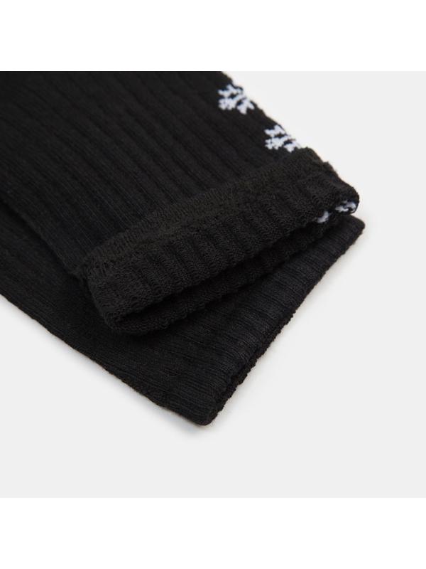 Носки новогодние женские «Снежинки» MINAKU цвет чёрный, размер 36-37