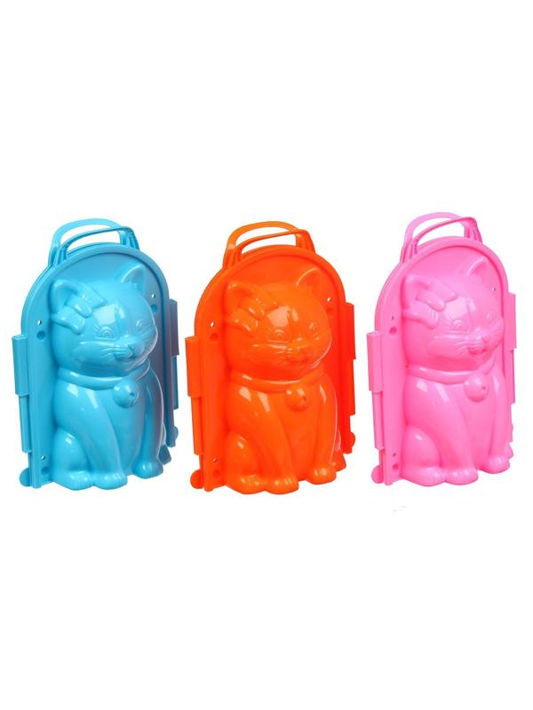 Снежколеп-песколеп «Кошка» + глазки и пуговки, набор, цвета МИКС