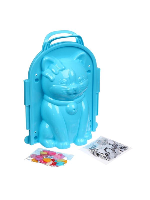 Снежколеп-песколеп «Кошка» + глазки и пуговки, набор, цвета МИКС