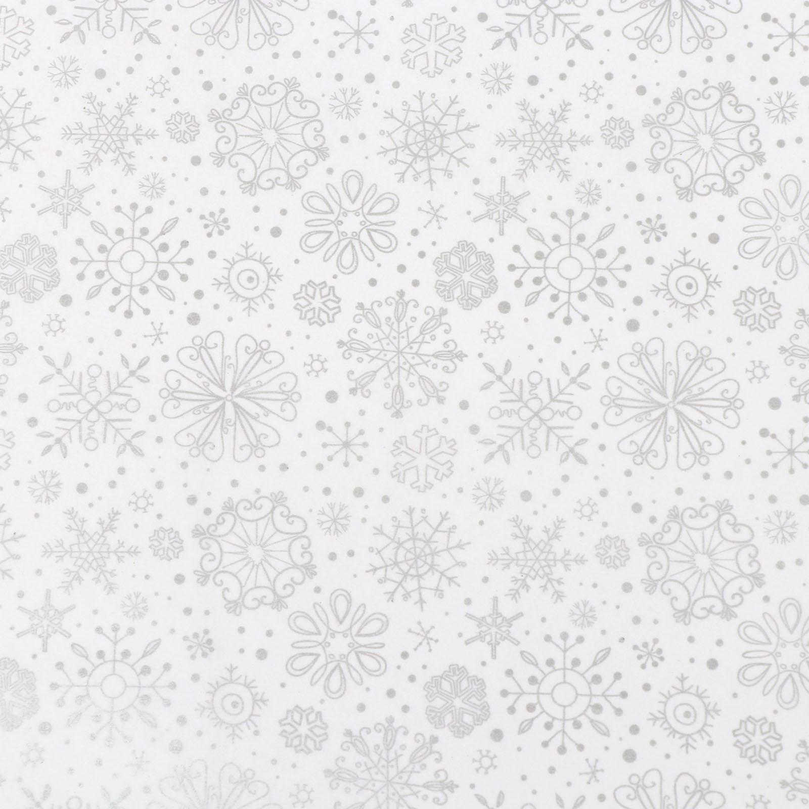 Бумага силиконизированная «Снежинки», серебряные, для выпечки, 0,38 х 5 м