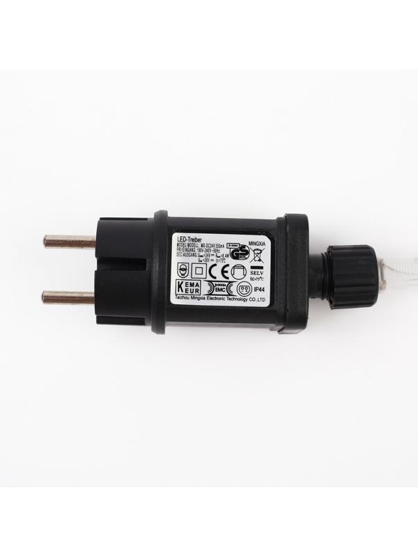 Трансформатор «Эра» для гирлянд, IP44, 8.4 Вт, постоянное свечение, мерцание, мигание, 24 В