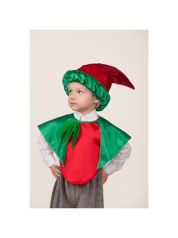 Карнавальный костюм «Перец», жилет, головной убор, р. 30, рост 116 см