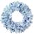 Венок новогодний -  3  белый с синими звездами, 35 см ВН-3