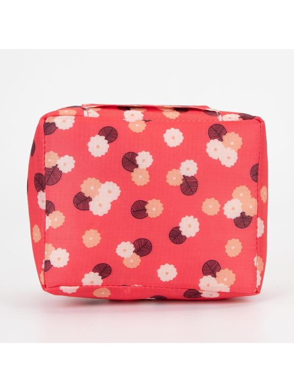 Косметичка на молнии, цвет красный