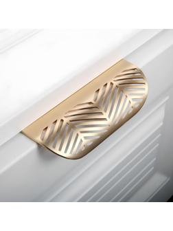 Ручка CAPPIO, м/о 96 мм, с узором, цвет матовое золото