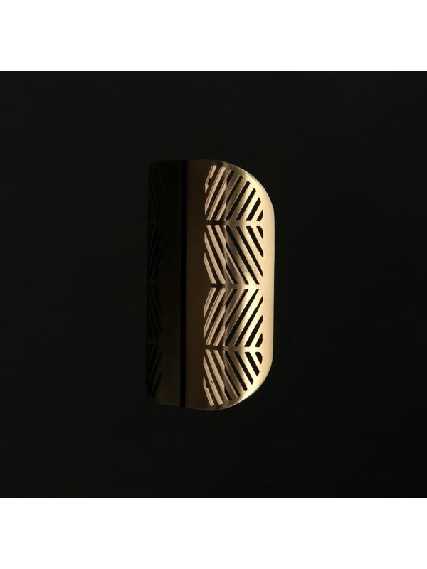 Ручка CAPPIO, м/о 96 мм, с узором, цвет матовое золото