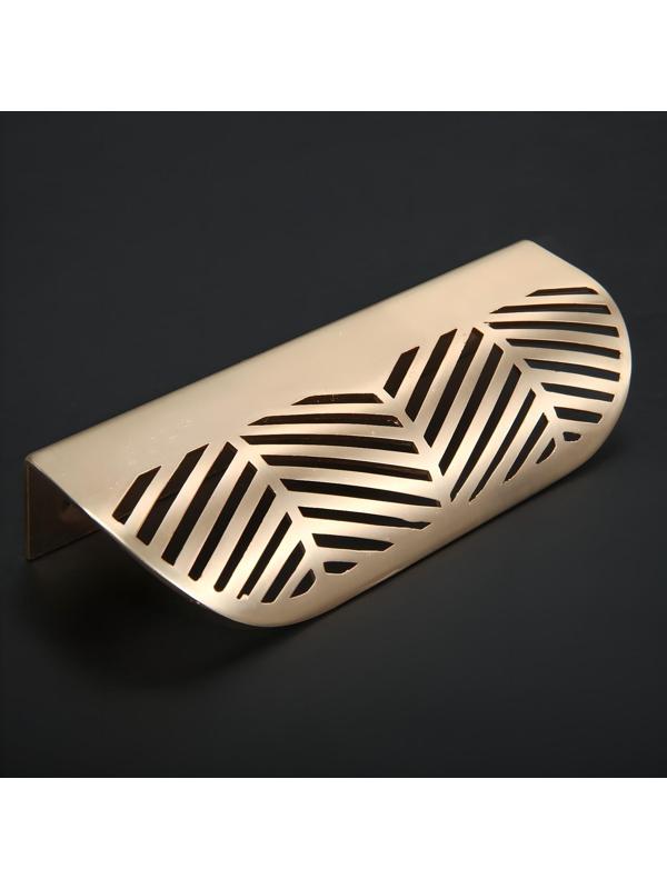 Ручка CAPPIO, м/о 96 мм, с узором, цвет матовое золото