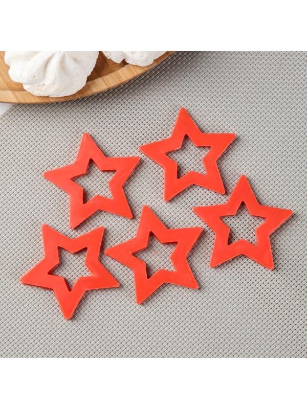 Силиконовая форма «Звёзды для шоколада», 5,5×4,5 см, цвет прозрачный