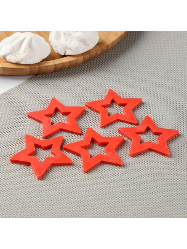 Силиконовая форма «Звёзды для шоколада», 5,5×4,5 см, цвет прозрачный