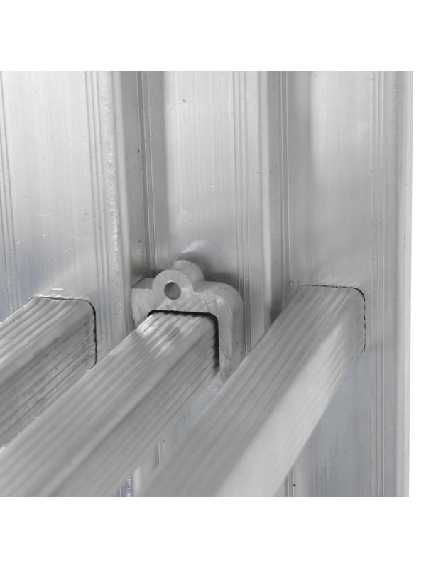 Лестница ТУНДРА, трехсекционная, алюминиевая, 7 ступеней