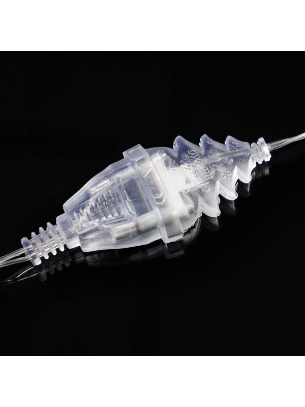 Удлинитель для комнатных гирлянд, 3 м, прозрачная нить, УМС-вилка