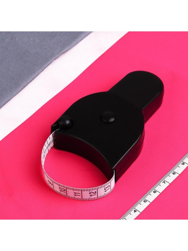 Рулетка для измерения объёмов тела портновская, 150 см (см/дюймы), цвет чёрный