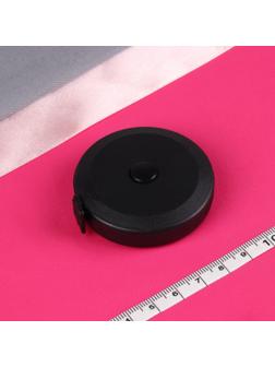 Сантиметровая лента-рулетка портновская, 150 см (см/дюймы), цвет чёрный