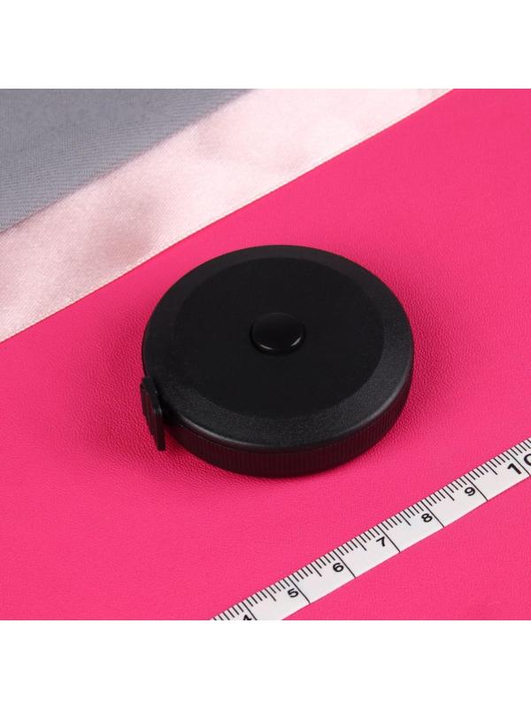 Сантиметровая лента-рулетка портновская, 150 см (см/дюймы), цвет чёрный