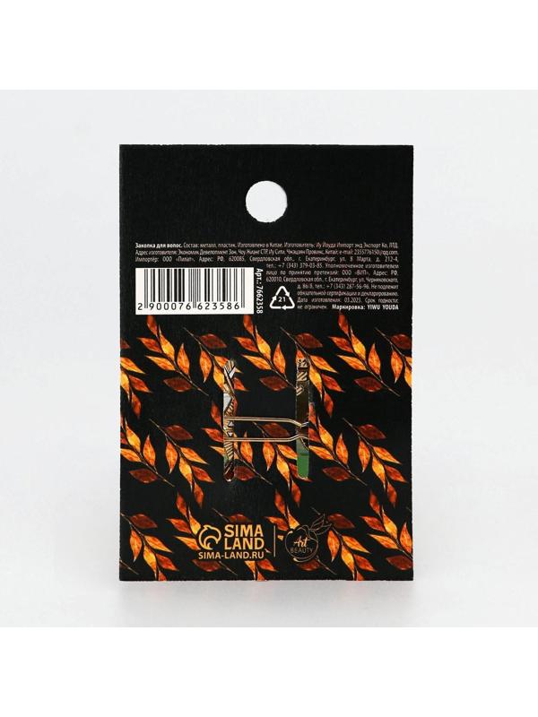 Заколка для волос «Верь в мечту», 1 шт., 5,5 х 3,5 см.