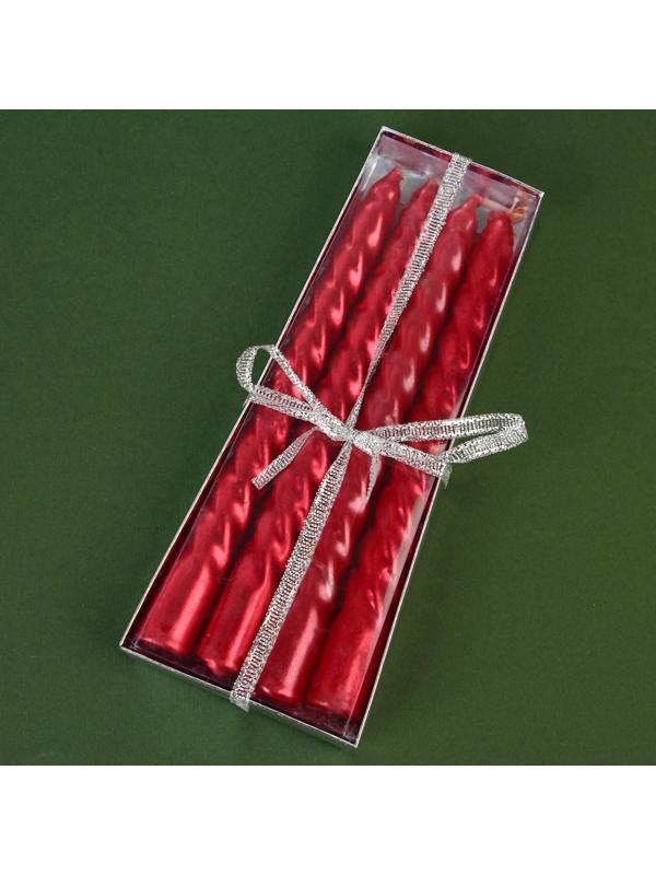 Свечи витые «Счастья в Новом году», набор 4 шт, без аромата