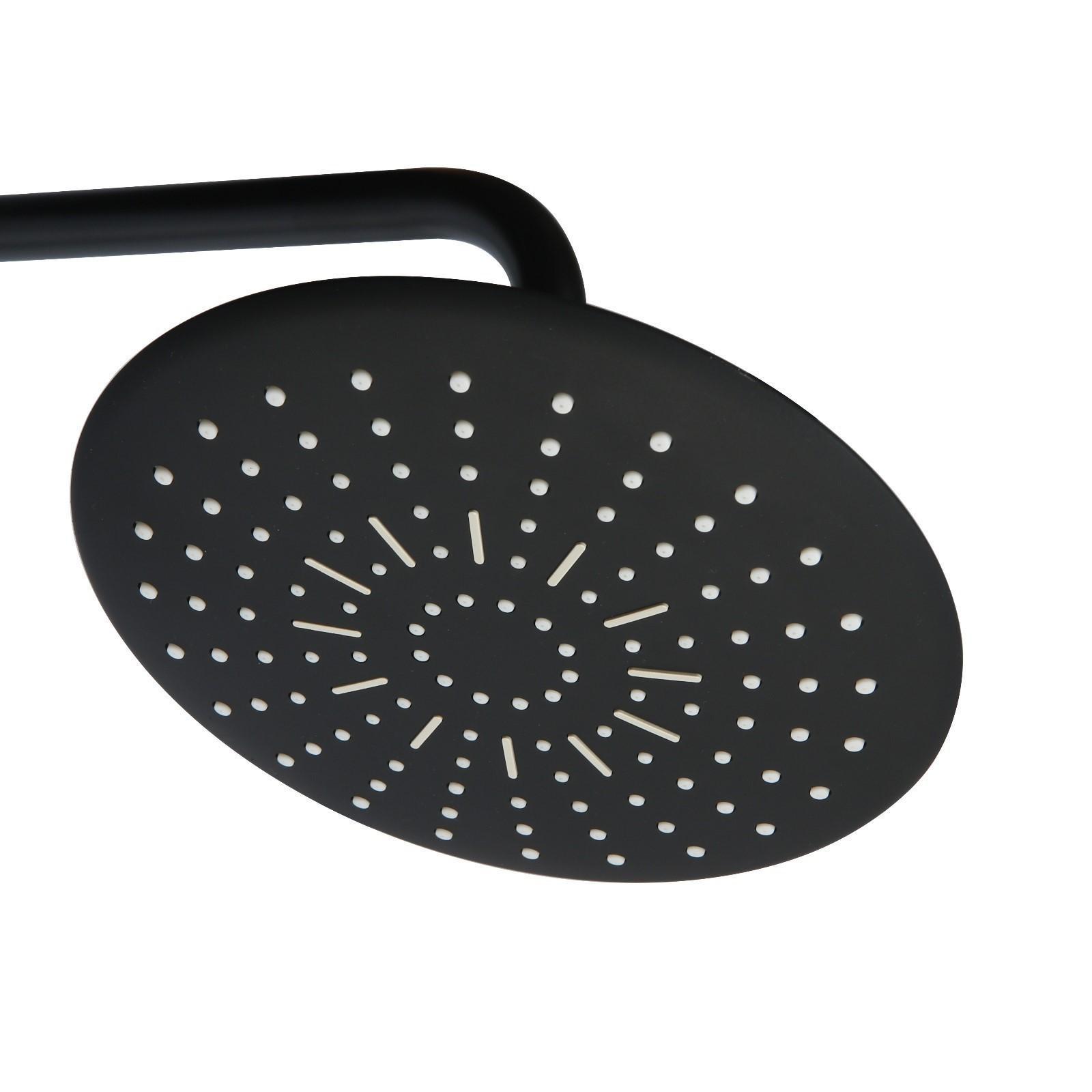 Душевая система ZEIN ZS-3F, смеситель, тропическая и ручная лейка 3 режима, латунь, черный