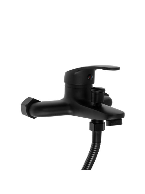 Душевая система ZEIN ZS-3F, смеситель, тропическая и ручная лейка 3 режима, латунь, черный