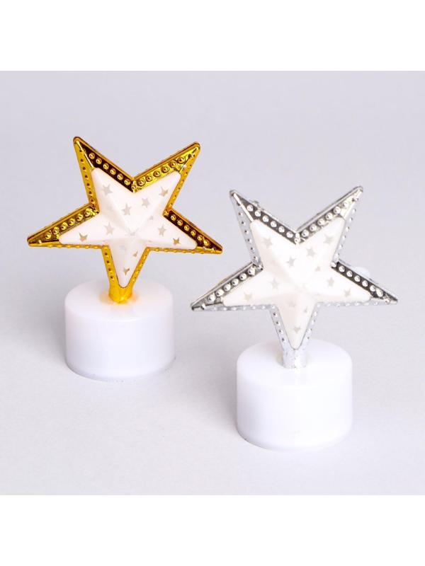 Свеча светодиодная «Звезда», цвета МИКС