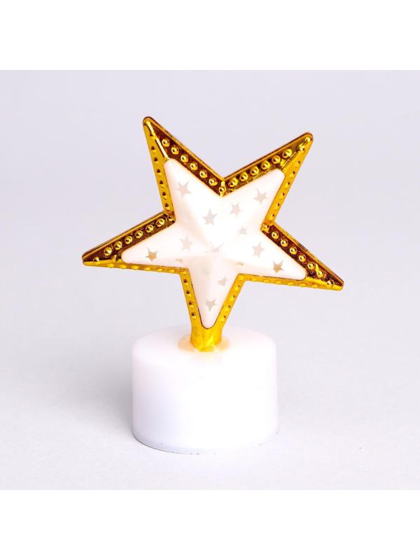 Свеча светодиодная «Звезда», цвета МИКС