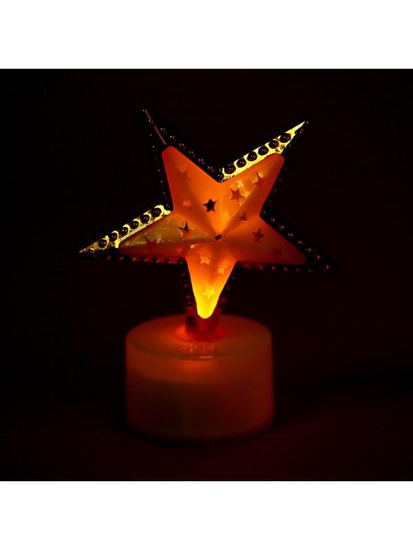 Свеча светодиодная «Звезда», цвета МИКС