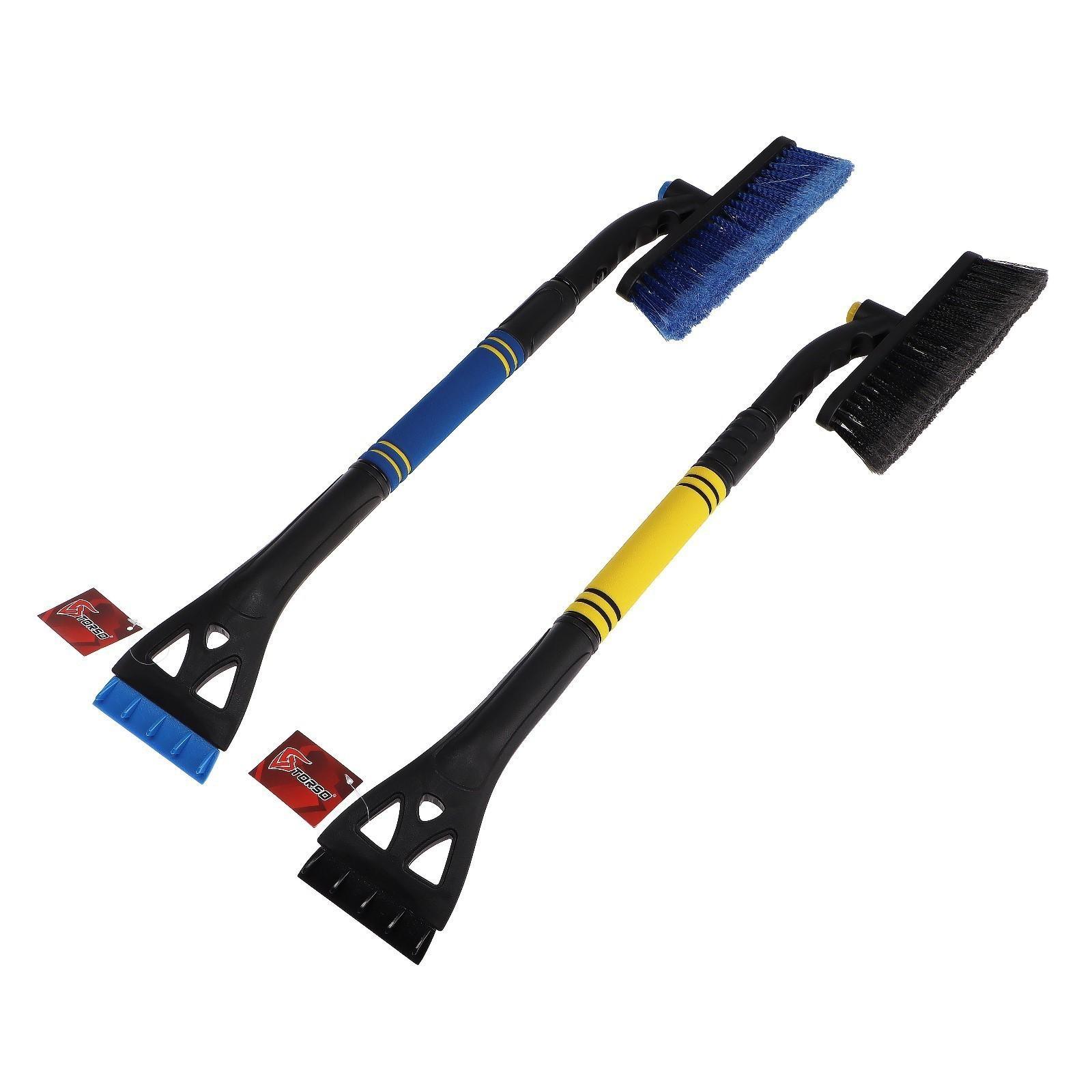 Щетка сметка TORSO, 73-91 см, телескопическая, поворотная, МИКС