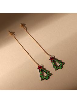 Серьги «Верь в сказку», длина 9 см.