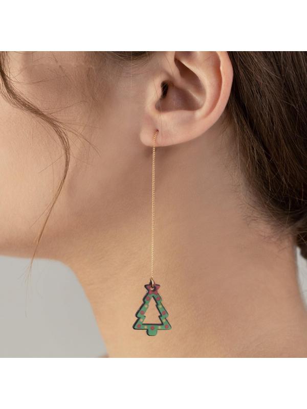 Серьги «Верь в сказку», длина 9 см.