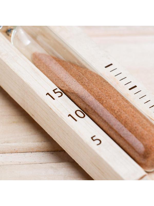 Часы песочные для бани и сауны ЧПС-1Г (15 мин) в картонной коробке