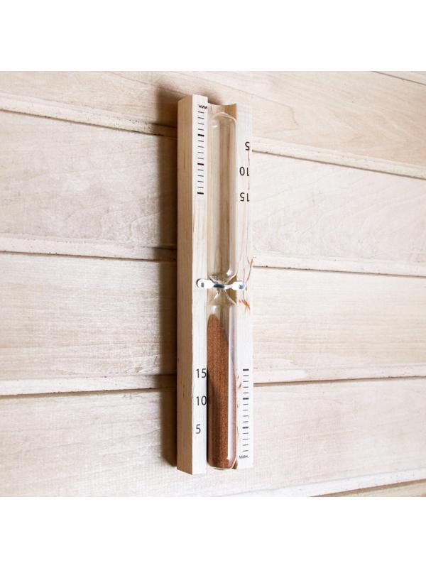 Часы песочные для бани и сауны ЧПС-1Г (15 мин) в картонной коробке